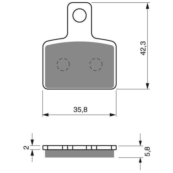 GOLDFREN SINTERED BRAKE PADS FOR BETA 125 EVO COMPOUND 09-17-OFFER