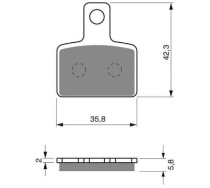 GOLDFREN SINTERED BRAKE PADS BETA 250 EVO COMPOUND 09-17-OFFER