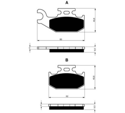 GOLDFREN SINTERED BRAKE PADS COMPOUND FOR BOMBARDIER 330 OUTLANDER HO 04-05-OFFER