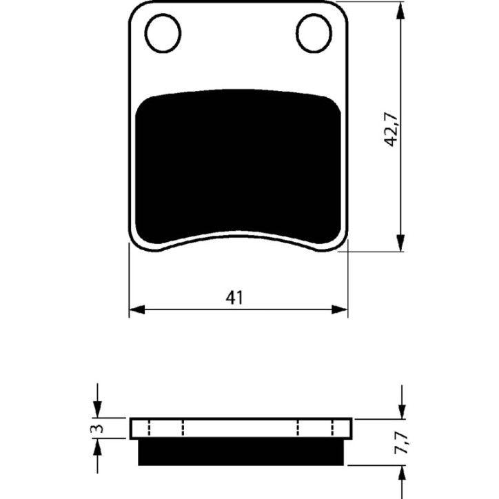 PLAQUETTES DE FREIN FRITTEES GOLDFREN COMPOSE AD POUR GARELLI 125 PANTHER 02-OFFRE