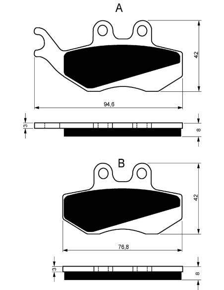 goldfren brake pad sint ad mount on gas gas 280 pampera 04 offer