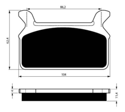 COMPUESTO PASTILLAS DE FRENO SINTERIZADAS GOLDFREN PARA HARLEY D. 1340 FLHS ELECTRA GLIDE SPORT 90-OFERTA