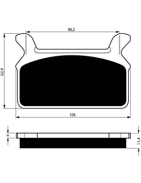 goldfren brake pad sint ad mounts on harley d 1340 flhs electra glide sport 90 offer