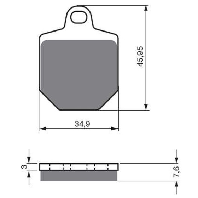 PLAQUETTES DE FREIN FRITES GOLDFREN HM COMPOUND 125 CRM R SUPERMOTO 07-OFFER