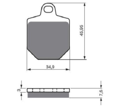 GOLDFREN PASTIGLIA FRENO SINTERIZZATA MESCOLA AD HM 125 CRM R SUPERMOTO 07-OFFERTA