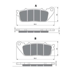 GOLDFREN SINTERED BRAKE PADS COMPOUND FOR HONDA 1000 CB R9 RA RB RC 09-10-OFFER