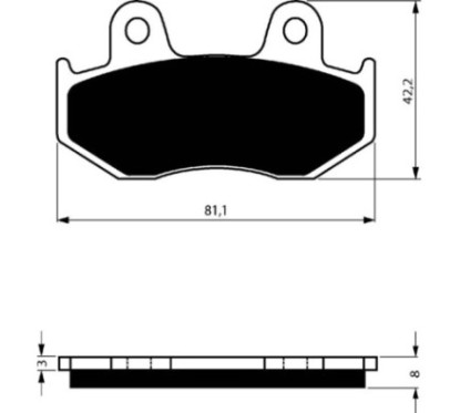 GOLDFREN PASTIGLIA FRENO SINTERIZZATA MESCOLA AD HONDA 110 NHX 10-OFFERTA