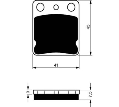 COMPUESTO PASTILLAS DE FRENO SINTERIZADAS GOLDFREN PARA HONDA 125 CB RS 83-OFERTA