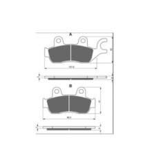 COMPUESTO PASTILLAS DE FRENO SINTERIZADAS GOLDFREN PARA HONDA CB 300 10--OFERTA