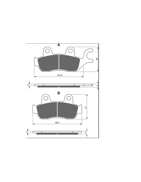 goldfren brake pad sint ad mount on honda vt c shadow 125 01 07 offer