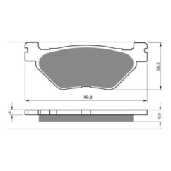 PASTILLAS DE FRENO SINTERIZADAS GOLDFREN HYOSUNG COMPOUND 650 GV 04-05-OFERTA