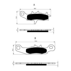 GOLDFREN SINTERED BRAKE PADS COMPOUND FOR KAWASAKI 100 KX 97-13-OFFER