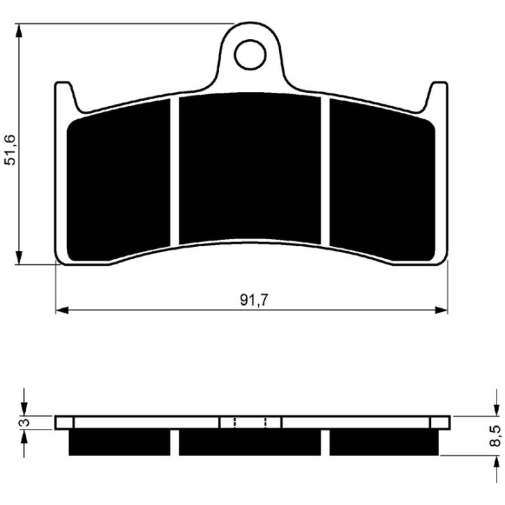 PLAQUES DE FREIN FRITES GOLDFREN COMPOSEES POUR KAWASAKI 750 ZX N1/N2 96-99-OFFRE