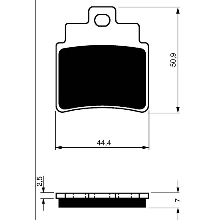 PLAQUETTE DE FREIN FRITE GOLDFREN COMPOSE POUR KYMCO 300 MAXXER 06-10-OFFRE