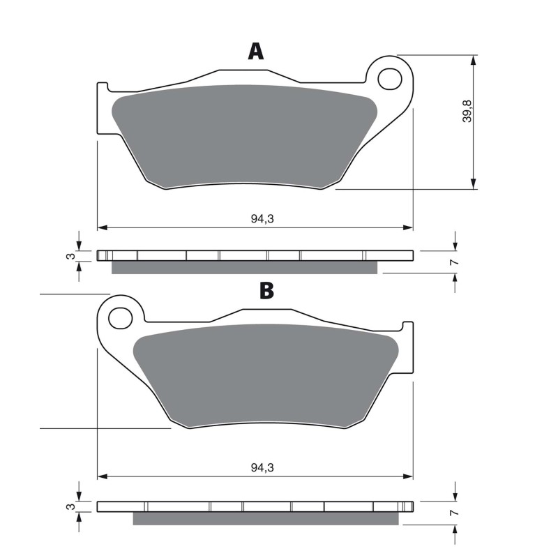 GOLDFREN SINTERED BRAKE PADS COMPOUND MBK 125 YP SKYCRUISER 06-09-OFFER