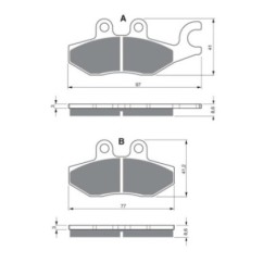 COMPUESTO PASTILLAS DE FRENO SINTERIZADAS GOLDFREN PARA PIAGGIO 125 BEVERLY 11-14-OFERTA