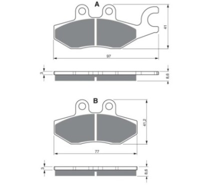 GOLDFREN SINTERBREMSBELZGE VERMISCHUNG AD PIAGGIO 125 X10 12-15-ANGEBOT