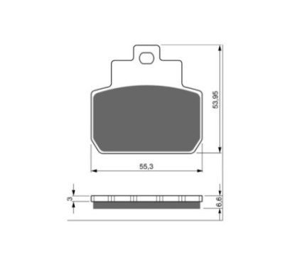 GOLDFREN PASTIGLIA FRENO SINTERIZZATA MESCOLA AD PIAGGIO BEVERLY 500 05-06-OFFERTA