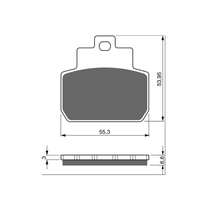 GOLDFREN PASTIGLIA FRENO SINTERIZZATA MESCOLA AD PER PIAGGIO BEVERLY CRUISER 500 07-08-OFFERTA