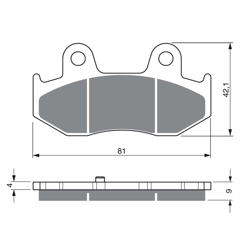 COMPUESTO PASTILLAS DE FRENO SINTERIZADAS GOLDFREN PARA SUZUKI 250 AN K1 K2 BURGMAN 98-02-OFERTA