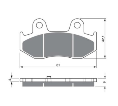 COMPUESTO PASTILLAS DE FRENO SINTERIZADAS GOLDFREN PARA SUZUKI 250 AN K1 K2 BURGMAN 98-02-OFERTA