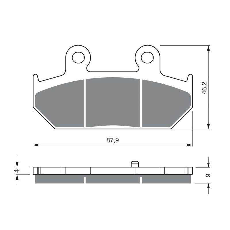 GOLDFREN PASTIGLIA FRENO SINTERIZZATA MESCOLA AD SUZUKI 250 AN M S SS SKYWAVE 07-08-OFFERTA