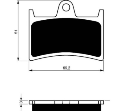 GOLDFREN SINTERED BRAKE PADS COMPOUND FOR YAMAHA 1100 P R S T V BULLDOG 02-06-OFFER