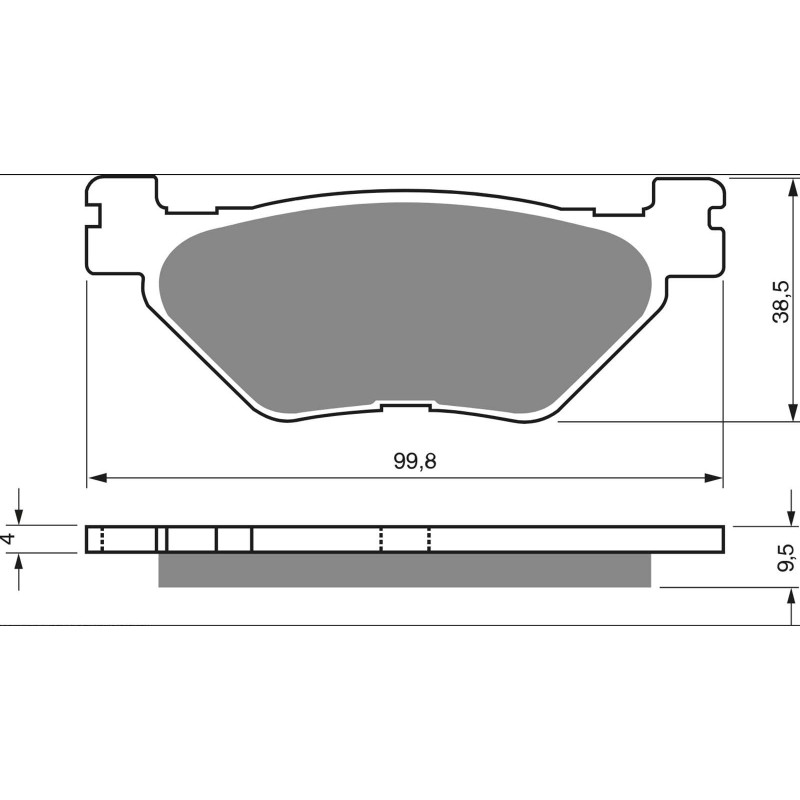 GOLDFREN PASTIGLIA FRENO SINTERIZZATA MESCOLA AD YAMAHA 1200 XTZ12 12-OFFERTA