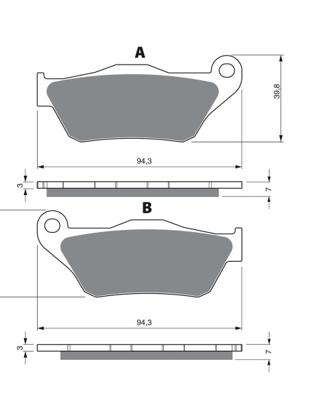 Goldfren Bremsbelag Sint Ad Mount auf Yamaha 125 YP 06 09 Angebot