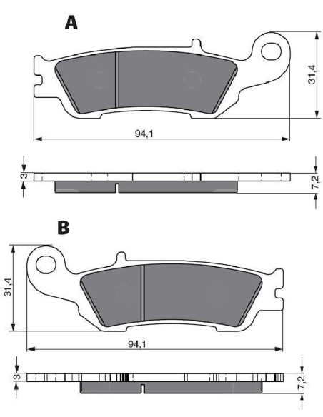 goldfren brake pad sint ad mount on yamaha 125 yz 08 18 offer