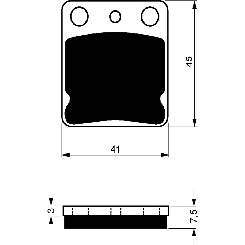 PLAQUES DE FREIN FRITES GOLDFREN COMPOSE POUR YAMAHA 250 YFM BW BX BY BIG BEAR 07-10-OFFRE