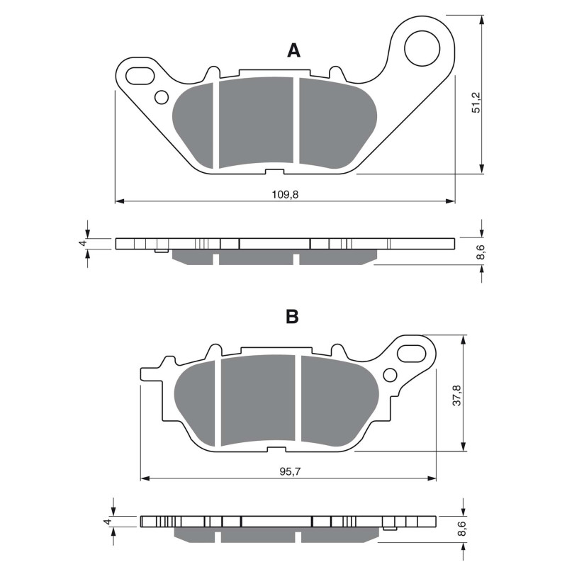 goldfren sint brake pad fits on yamaha 300 yzf r3 15 16 offer