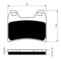 PASTILLAS DE FRENO SINTERIZADAS GOLDFREN GP6 COMPUESTO APRILIA 1000 RSV MILLE 98-00-OFERTA