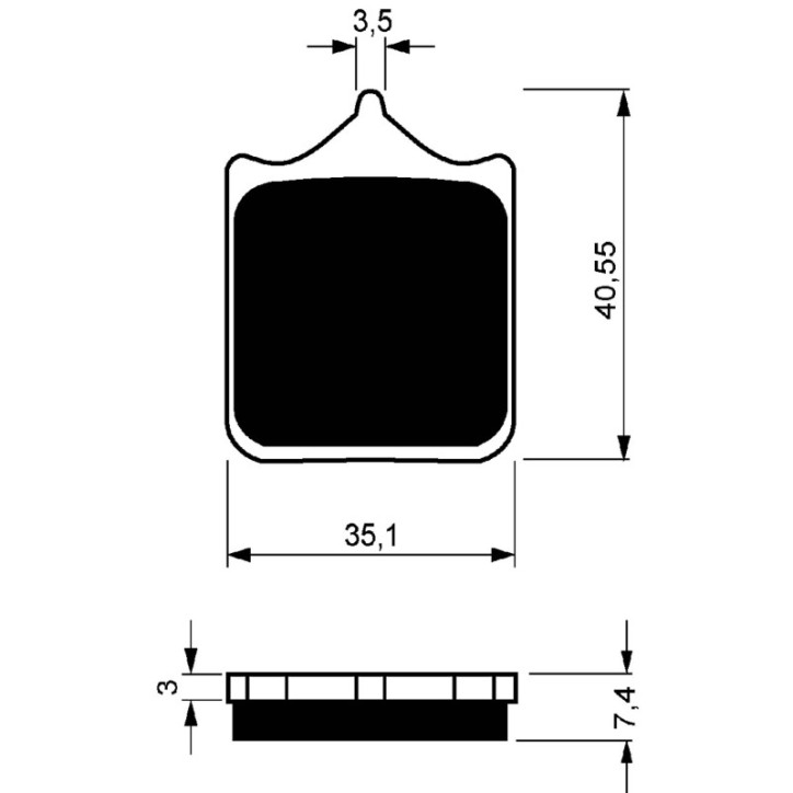 GOLDFREN SINTERED BRAKE PADS GP6 COMPOUND FOR APRILIA 1000 RSV MILLE/MILLE R 01-03-OFFER