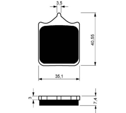 GOLDFREN PASTIGLIA FRENO SINTERIZZATA MESCOLA GP6 APRILIA 1000 TUONO R 02-05-OFFERTA