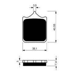 PLAQUETTES DE FREIN FRITTEES GOLDFREN GP6 COMPOSE APRILIA 1000 TUONO R FACTORY 06-10-OFFERS