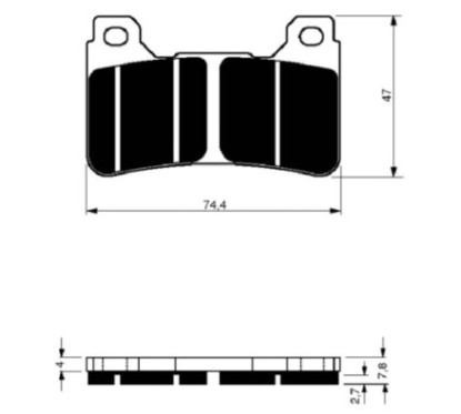 GOLDFREN PASTIGLIA FRENO SINTERIZZATA MESCOLA GP6 HONDA 1000 CB R9 RA RB RC 09-10-OFFERTA