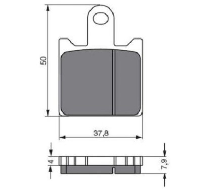 GOLDFREN PASTIGLIA FRENO SINTERIZZATA MESCOLA GP6 KAWASAKI 1000 Z B7F,B8F 07-08-OFFERTA