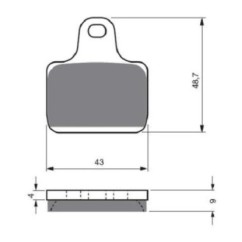 PLAQUETTES DE FREIN FRITTEES GOLDFREN COMPOSE GP6 MV AGUSTA 1078 F4 CC CLAUDIO CASTIGLIONI 07-08-OFFERS