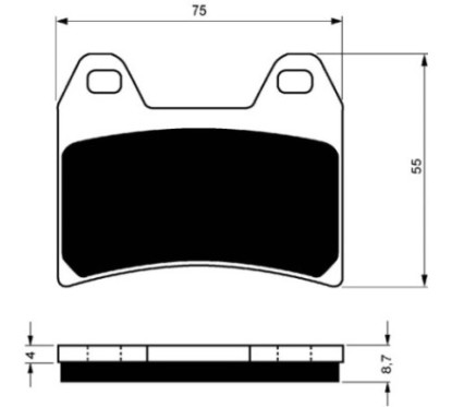 PASTILLAS DE FRENO SINTERIZADAS GOLDFREN COMPUESTO GP6 PARA KTM 640 SMC LC4 660 SMC SUPERMOTO 05-06-OFERTA