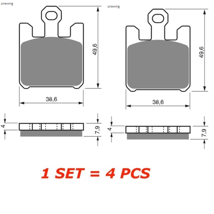 GOLDFREN PASTIGLIA FRENO SINTERIZZATA MESCOLA GP6 PER SUZUKI 1600 VZ K5 05-OFFERTA