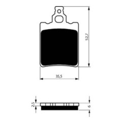 GOLDFREN SINTERBREMSBELZGE K5 COMPOUND APRILIA 280 CLIMBER R 92-93-ANGEBOT