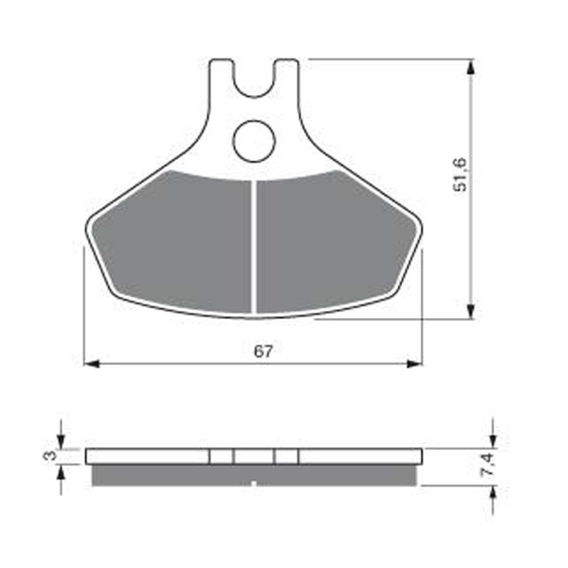 PLAQUETTES DE FREIN FRITTEES GOLDFREN COMPOSE K5 CAN-AM 450 DS & 450 DS X 08-14-OFFRE