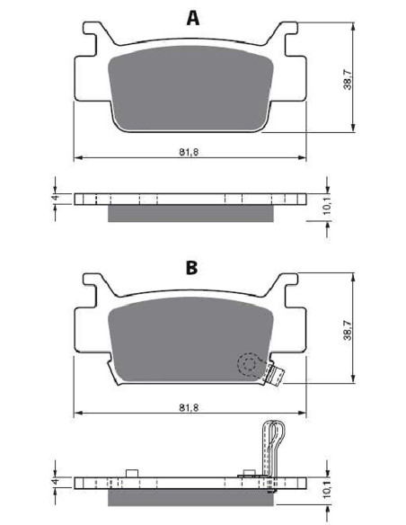 goldfren brake pad sint k5 mount on honda 500 trx fa fe fm fourtrax 05 12 offer