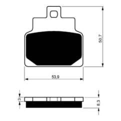 GOLDFREN SINTERED BRAKE PADS S3 COMPOUND APRILIA 100 SCARABEO 00-09-OFFER