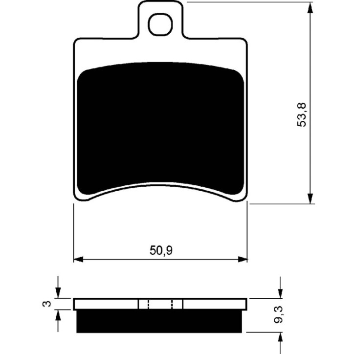 PLAQUETTES DE FREIN FRITTEES GOLDFREN COMPOSE S3 POUR APRILIA 125 ATLANTIC 03-10-OFFERS