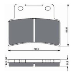 GOLDFREN SINTERED BRAKE PADS S3 COMPOUND APRILIA 750 DORSODURO 08-13-OFFER