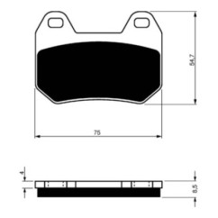 GOLDFREN PASTIGLIA FRENO SINTERIZZATA MESCOLA S3 BMW 1200 K LT 02-09-OFFERTA