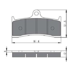 PLAQUETTES DE FREIN FRITTEES GOLDFREN COMPOSE S3 BUELL X1 LIGHTNING M2 CYCLONE 98-05-OFFRE