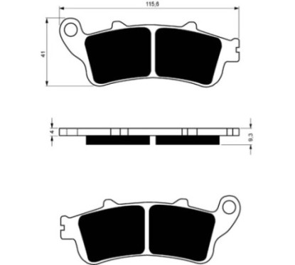 GOLDFREN SINTERED BRAKE PADS S3 COMPOUND GARELLI 250 400 SKYNET 02-OFFER